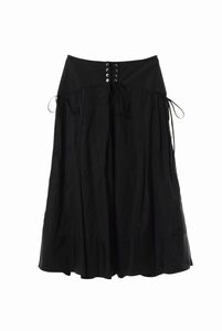 3.1 Phillip Lim cotton pleated skirt 2 black s Lee one Philip rim KL4CU2B226