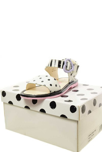  unused SOPHIA WEBSTER Mini Polka dot sandals EU25 white sophia we booster KL4CPKPB36