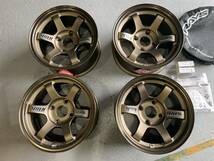 新品4本セット！廃盤シリーズ　RAYS TE37 ブロンズ 14インチ 7J OFF+0　AE86専用サイズ即納です 旧車、サニー等にも　PCD114.3_画像1