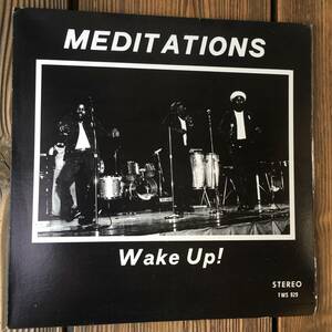 * postage included!1977!Roots Rock Vocal masterpiece![The Meditations - Wake Up]LP!Sonic Sounds TWS 929 JA Repress!Produced by Dobby Dobson