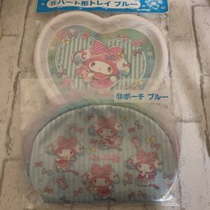 サンリオ当たりくじ マイメロ トレイ ブルー ポーチ