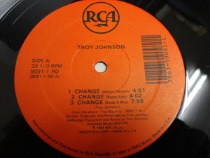 Troy Johnson - Change シュリンク付 オリジナル原盤 US 12 おしゃれ・ダンサブル NEW JACK SWING 視聴