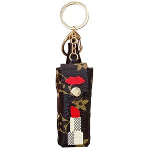 バッグチャーム キーホルダー 口紅収納 革 バッグストラップ アクセサリー カバン飾り カバンチャーム プレゼント