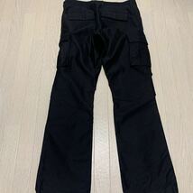 【USED】MofM man of moodsマンオブムーズ　カーゴパンツ　メンズL(3)サイズ　BLACK 膝立体裁断　日本製_画像4