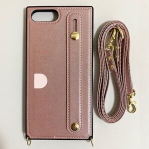 iPhone6+/7+/8+スマホケース アイフォンケース ローズゴールド