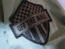 激レア USA購入 人気ボーダー系アメカジブランド 【VANS】バンズ【OFF THE WALL】ロゴ虎ワッペン付 アーミー風 ロングスリーブシャツUS L_画像5