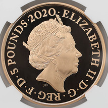 最後の1枚 2020 英国 ロンドン塔コインコレクション 牢舎 5ポンド金貨 プルーフ NGC PF 70 UC ER 初鋳版 最高鑑定 完全未使用品 元箱_画像4