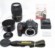 【新品級の超美品 3134ショット・SDカード付き】Nikon ニコン D5600 AF-S 55-300mm VR_画像1