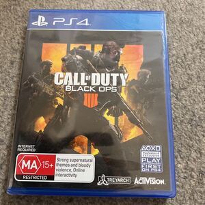 匿名配送 送料無料 未使用 海外版 PS4 ソフト Call of Duty Black Ops 4 コールオブデューティブラックオプス4 プレステ4 ゲーム 英語