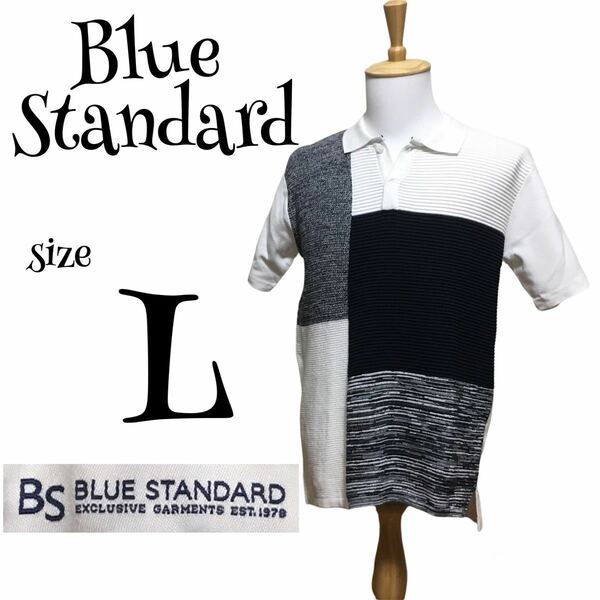 ブルースタンダード BLUE STANDARD ポロシャツ 半袖 L メンズ