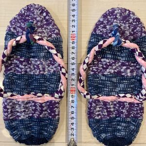ハンドメイド 布ぞうり 室内履き ハンドメイド 布ぞうり スリッパ ニオイ 蒸れ防止 サンダル 通気性 健康 外反母趾 足ツボ