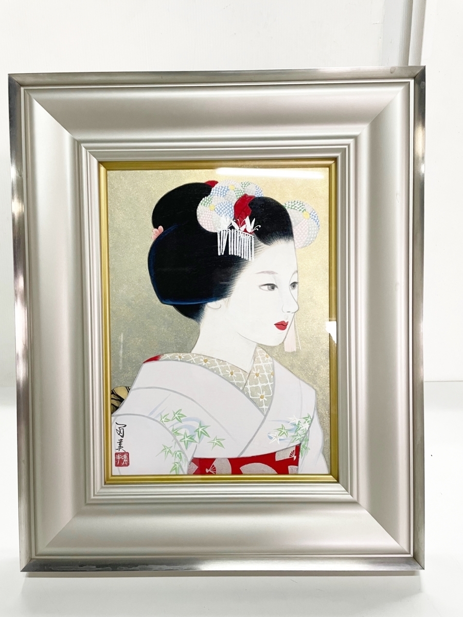 [عمل أصيل] لوحة تومومي إيكيموتو (فومي كوراتا) لوحة مايكو اليابانية لوحة امرأة جميلة, تلوين, أوكييو إي, مطبعة, لوحة امرأة جميلة
