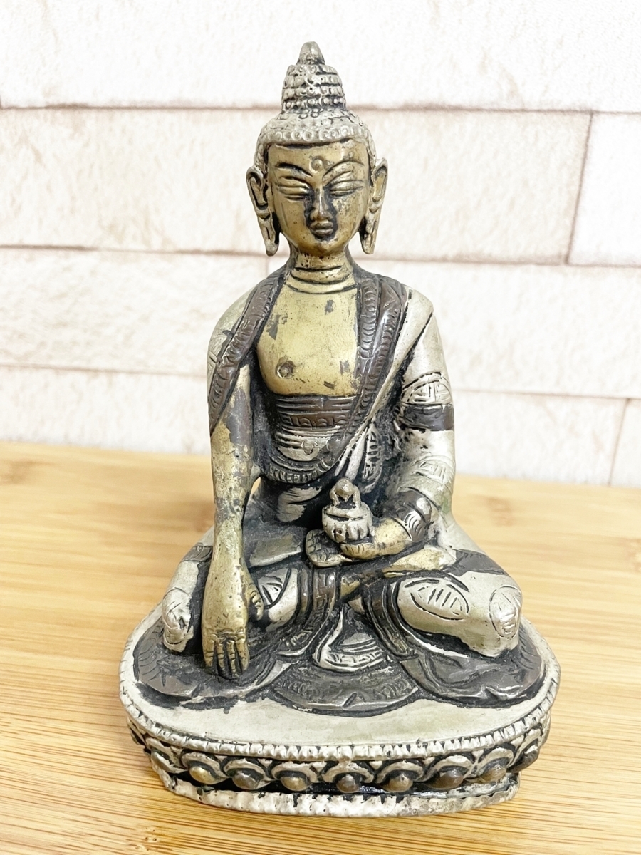 金属製 置物 仏像 仏器 台座 神棚 置物 アンティーク (二階)