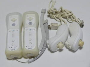 RSJN30【即日配送 送料無料 動作確認済】Wiiリモコン ヌンチャク ジャケット ストラップ 白 ホワイト 2個セット RVL-003 RVL-004