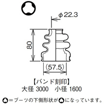 ワゴンR MH34S MH44S ドライブシャフトブーツ フロント インナ側 左右共通 片側 1個 ミヤコ自動車 分割式 ワレ有 国産車_画像3