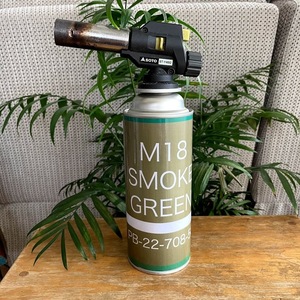 CB缶(カセットガス)マグネットカバー★M18スモークグレネード(緑)デザイン