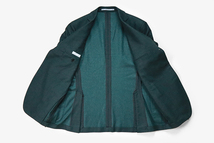 ● Cantarelli ◆テーラードジャケット グリーン サイズ52 ウールフランネル イタリア製 カンタレリ ◆ZX7_画像3