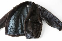 SAGA MINK 【高級 本毛皮】 ミンク ブルゾン ブラウン Lサイズ ファー 毛皮コート ジャケット サガミンク ◆1745/RC-1_画像7