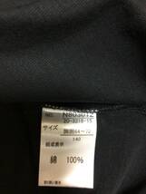 新品　未使用　タグ付き　半袖Tシャツ　カットソー　ブラック　黒色　140cm 綿100% ロゴ文字_画像6