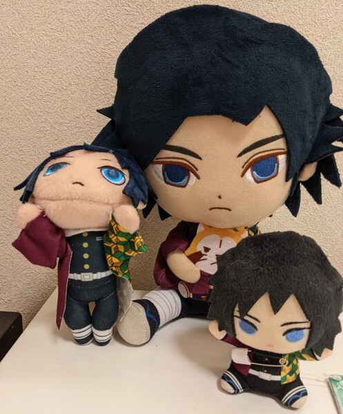 鬼滅の刃☆冨岡義勇☆ぬいぐるみマスコット3点セット
