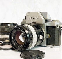 ニコン F 7224498 一眼レフ フィルムカメラ フィルター レンズ付き（NIKKOR-S.C 50mm 1：1.4）動作未確認 ジャンク_画像1