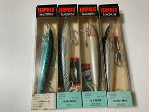 送料無料　未使用　ラパラ　RAPALA F-18MAG フローティングマグナム　18cm 40g 4個セット　リアル系　 C　マグロ　オフショア　怪魚