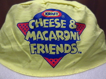 ビンテージ90's●DEADSTOCK KRAFT CHEESE & MACARONI FRIENDSコットンペインターキャップ蛍光イエロー●220417i4-m-cp-bb 1990s_画像5