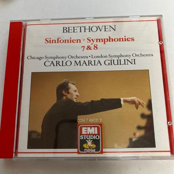 CARLO MARIA GIULINI BEETHOVEN: SYMPHONIES 7 & 8 ジュリアーニ ベートーヴェン
