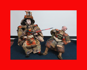 Art hand Auction : [Doll Museum] Musha F-136 May dolls, warrior dolls, general decorations. Maki-e 5, season, Annual Events, Children's Day, May Dolls