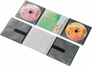 ブラック CD エレコム ディスクケース 省スペース CD DVD 2枚収納 10枚パック ブラック CCD-DP2C10BK(15703
