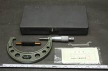 YF3866 光豊 mitutoyo 標準外側マイクロメータ micrometer 75-100mm 0.01mm 2195825 箱付_画像1