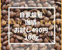 自家焙煎珈琲　コーヒー豆　オリジナル　　オープン価格　100g　ブレンド_画像1