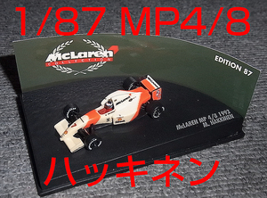 本体黄ばみ 1/87 マクラーレン フォード MP4/8 ハッキネン 1993 McLaren FORD V8 