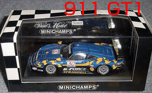 1/43 ポルシェ 911 GT1 30号 青黄 Blue Coral FIA GT 1997 ルマン24 PORSCHE