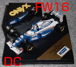 232 ONYX 1/43 ウイリアムズ ルノー FW16 クルサード テストカー 1995 WILLIAMS RENAULT TEST CAR