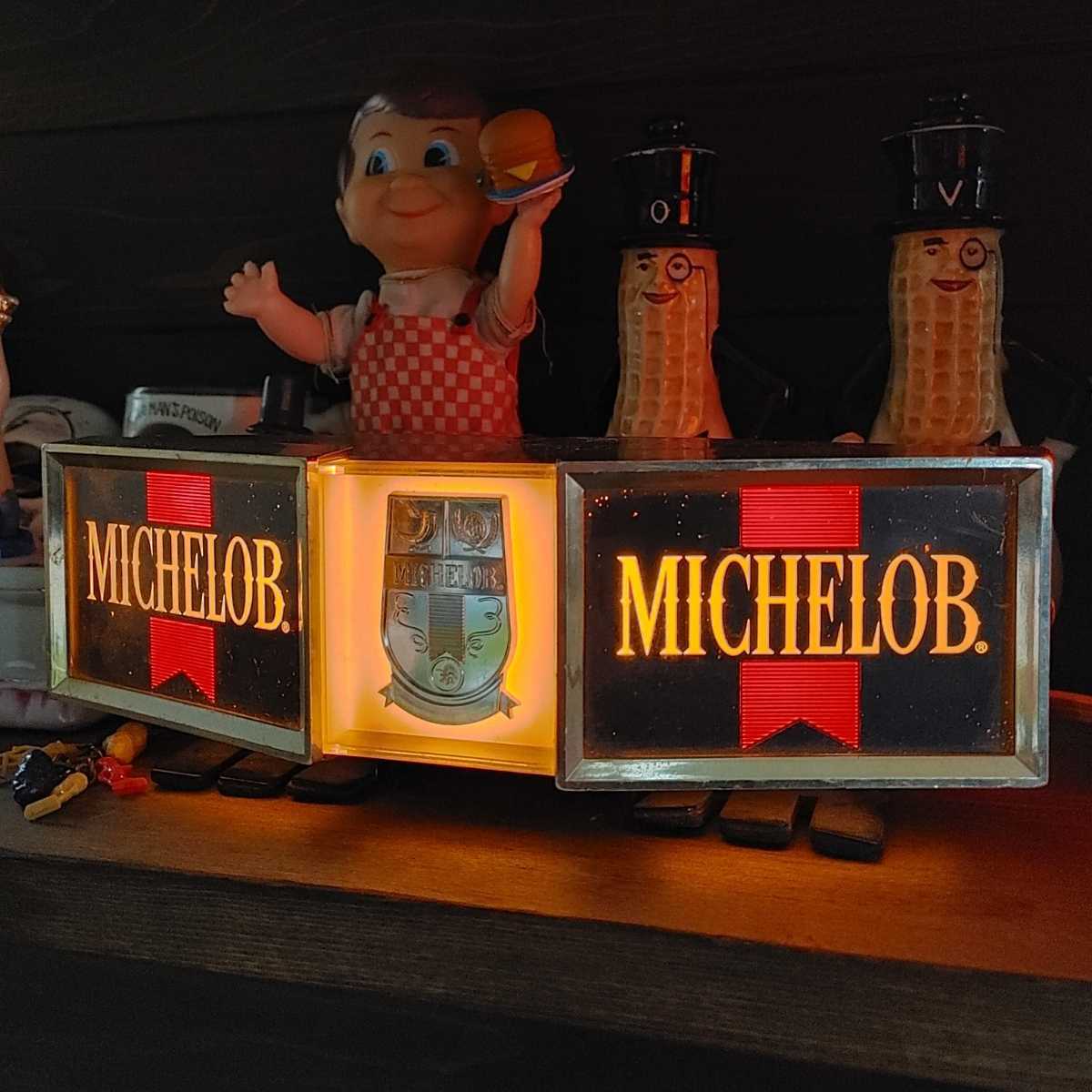 激レア/ビンテージ☆MICHELOB ミケロブ ビール ライトサイン 看板 照明