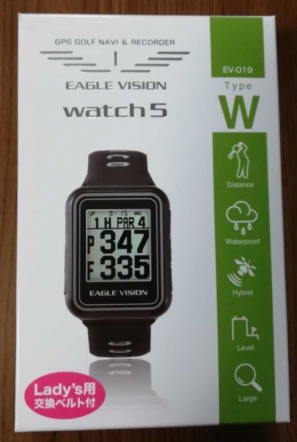 12672円 ご注文で当日配送 イーグルビジョン ウォッチ 5 EV-019 腕時計型 GPSゴルフナビ EAGLE VISION WATCH 朝日ゴルフ 軽量
