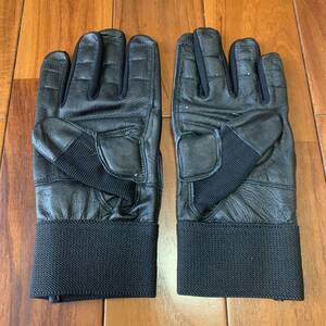  Okinawa the US armed forces discharge goods IMPACT GLOVES leather glove gloves sport cycling outdoor MEDIUM black ( control number I1)