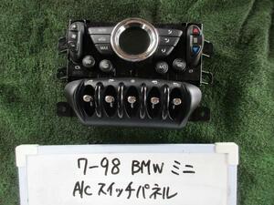 BMW ミニ DBA-ZC16 A/Cスイッチパネル N18B16A Valeo R60系 クーパーS クロスオーバー 64113456918?