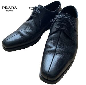 PRADA/センターシーム/レザー/ラバーソール/ビジネスシューズ レザーシューズ ビジネスシューズ