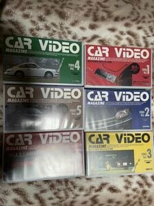  car video magazine 1989vol.1~vol.6 set that time thing rare goods VHS Junk 