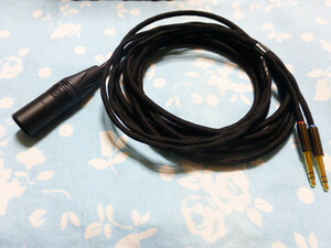 T1 2nd 3rd MDR-Z7 用ケーブル MOGAMI 2534 XLR コネクタ 4ピン 300cm かなり 長め (カスタム可能) aventho wired focal elear T1p HA-SW01