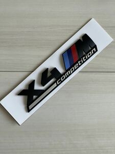 BMW X4M Competition エンブレム マットブラック　1個　艶消し　ステッカー シール　Mスポーツ　コンペティション