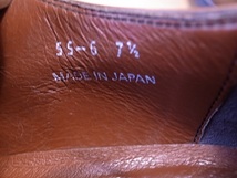 日本製 BEAMS HEART 革靴 ダブル モンクストラップ レザーシューズ 茶 71/2 約25.5ｃｍ_画像10