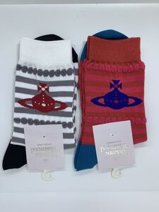 vivienne westwood ヴィヴィアンウエストウッド レディースソックス タックORB クルーソックス 2点セット 新品未使用品