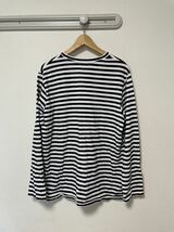 ☆格安 春物 UNITED ARROWS ボーダー ロンT 菅田将暉 窪塚 カート コバーン グランジ 野村訓一 Tシャツ カットソー XL CDG Y-3 白黒★_画像2