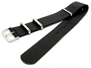  world . popular NATO type * military * Army * nylon strap * clock belt * black * black 18mm
