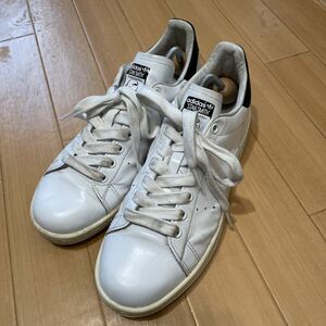 adidas STAN SMITH 26cm WHITE アディダス スタンスミス ガラスレザー ホワイト　ブラック