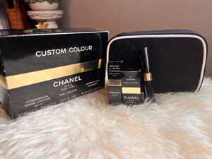 【未使用】CHANEL シャネル カスタムカラー コスメセット リップスティック ネイル マスカラ 口紅 ポーチ付 化粧品