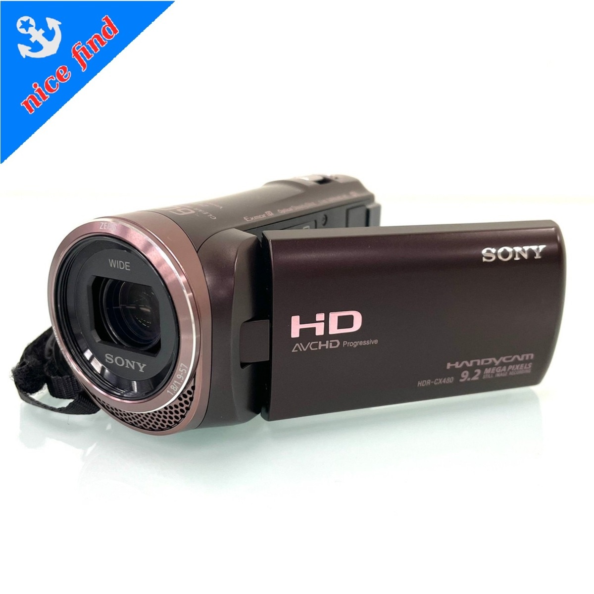 SONY HDビデオカメラ Handycam HDR-CX480 ボルドーブラウン 光学30倍